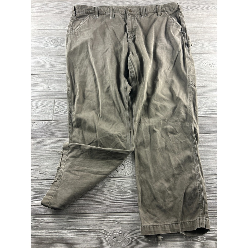 Carhartt Pants Men's 44x30 B324-DFE Relaxed Fit Twill Utility Work Gray